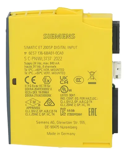 Módulo Para Et200sp 8 Simatic Fd-i 24vd Hf Base Plc Siemens