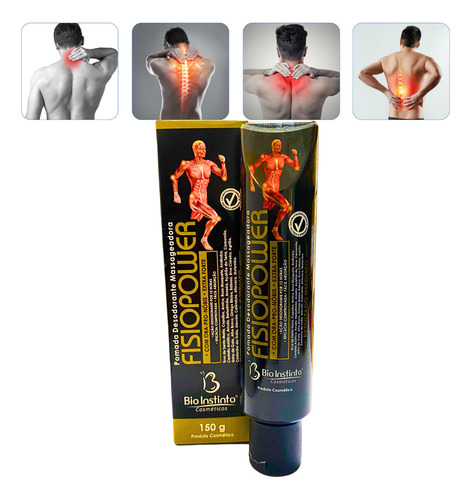 Kit 2 Pomada Massageadora Fisiopower Extra Forte Atacado Fragrância Mentol
