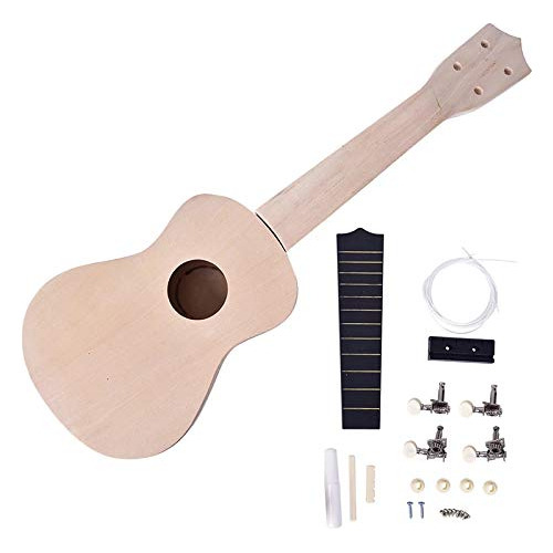 Kit Ukelele 21  Para Guitarra Hawaiana Soporte Pintura Niño