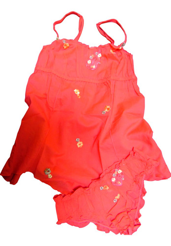 Intimissimi Pijama Babydoll Algodon Talla Chica Naranja (Usado)