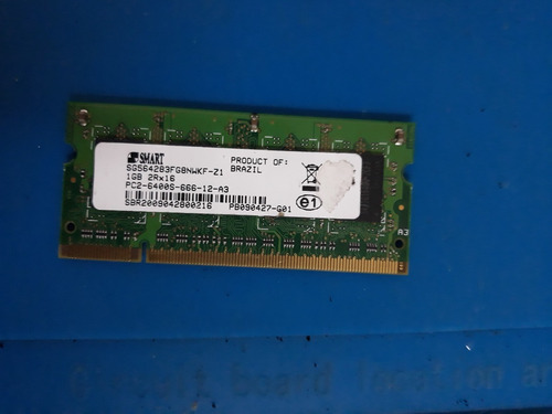 Memória Notebook Ddr2 1gb 800 Mhz