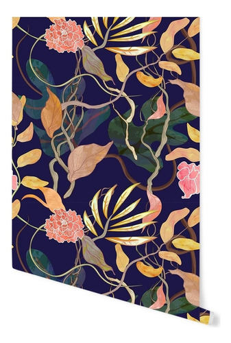 Vinil Decorativo Tapiz Mural Hojas Plantas Modern Wallpaper Color Exotic Botanics