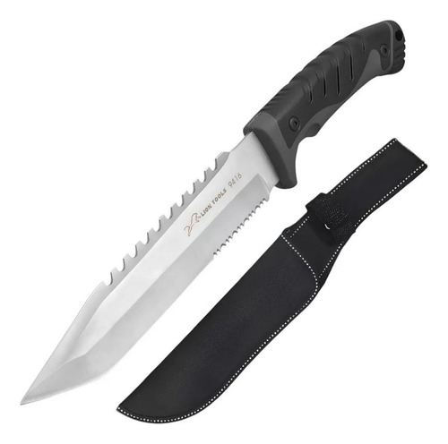 Cuchillo Táctico Navaja Militar Lt9416 Daga Stiletto Acero Inoxidable Spear Point Funda Nylon Full Tang Color Negro Cuchillo De Una Sola Pieza Resistente Al Óxido