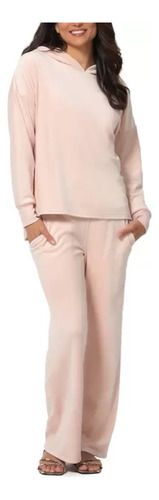 Conjunto Set 2pz Ultra Suave Comfy Comodo Dama Black Bow