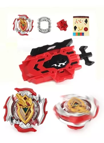 Kit 02 Lançador Beyblade Corda Cordinha Rotação Total + Lançador