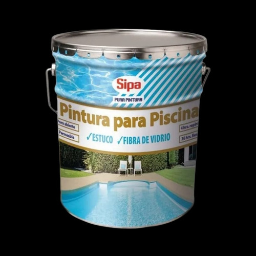Pintura Para Piscina Hormigón Y Fibra Sipa Gris Humo 4gl