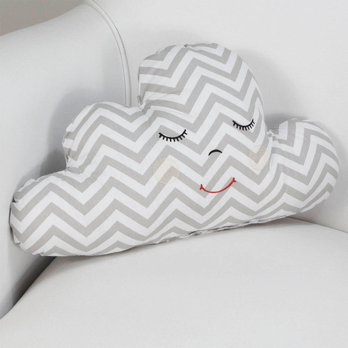 Almofada Decorativa Infantil Nuvem Menino Menina Cor Chevron