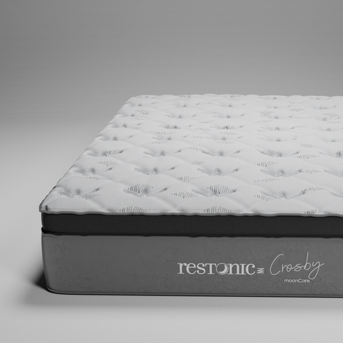Colchón Restonic King Size Cros + 2 Almohadas Memory Foam