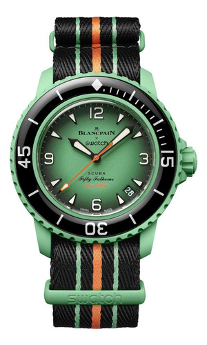 Reloj Blancpain X Swatch Fifty Fathoms Indian Ocean Verde