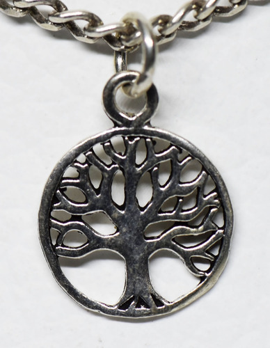 Dije Moderno Plata 925 Arbol De La Vida Macizo 