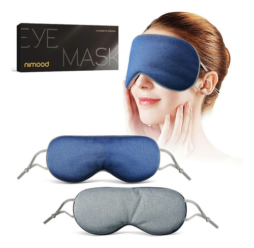 Antifaz Para Dormir Unisex Suave Tela De Dos Caras 2unidades