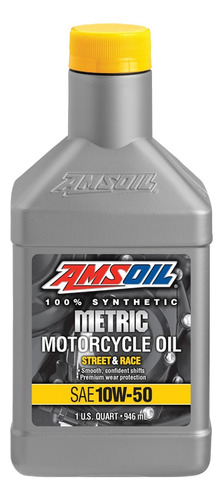 Aceite Amsoil Metric 10w50 Full Sintetico Para Motocicletas 