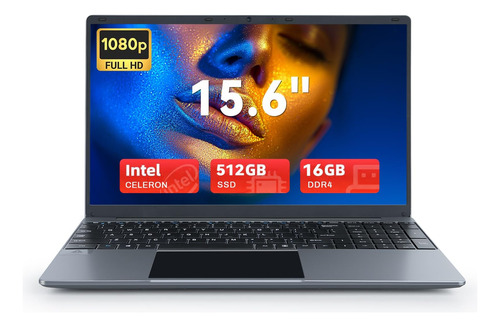 Urao Portátil De 15,6 Pulgadas, 16 Gb Ddr4 512 Gb Ssd, Windo