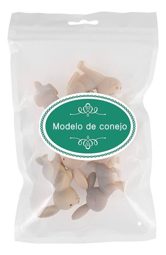 Para Mini Conejo Decoracion Pascua Adornos Figuras Resina