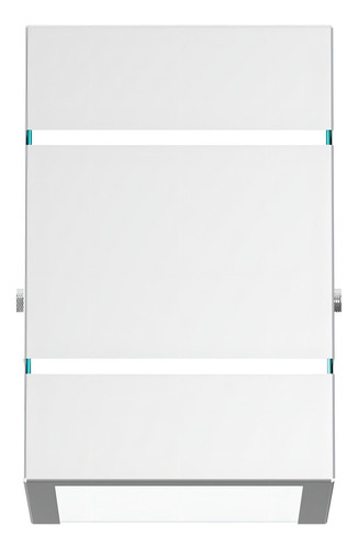 Kit 19 Arandela 2 Focos E 2 Frisos Externa Parede Muro Mf115 Cor Branco