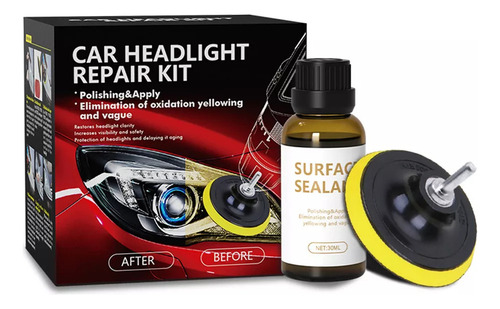 Kit De Restauração De Farol De Carro Para Lente De Polimento