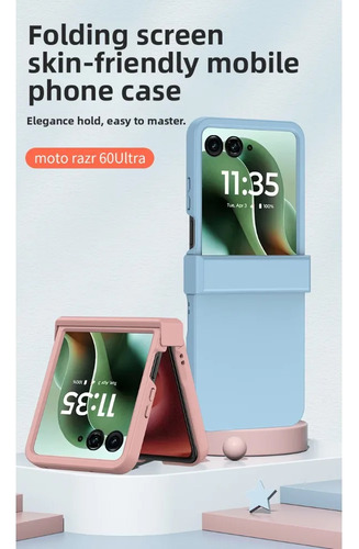 Funda Protectora Para Motorola Razr 60 50 40 Ultra Razr60, Protección De Bisagra, Colorida Al Tacto, Dura, De Pc, Carcasa De Teléfono