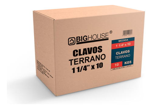 Clavos Terrano 1 1/4 X Caja 10kg Bighouse