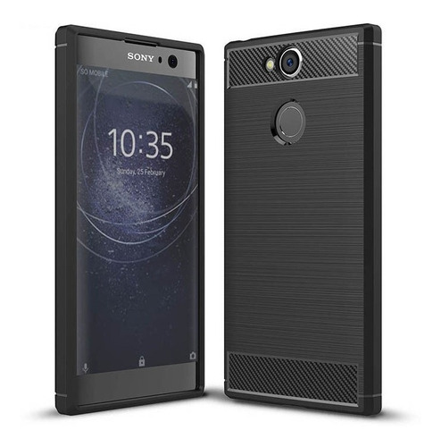 Funda Tpu Fibra Carbono Compatible Con Sony Xperia 10