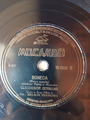 Lp 78 Rpm Nelson Ferreira Come E Dorme ,claudionor Germano (Usado)