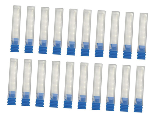 3 Estuche Para 20 Brocas Para Manicura, Contenedor Azul