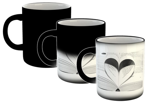 Taza Magica Corazon Heart Libro Amor Love Mod13