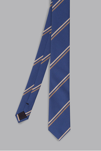 Corbata Devré Rayada Azul Marino Hombre 30d000066101