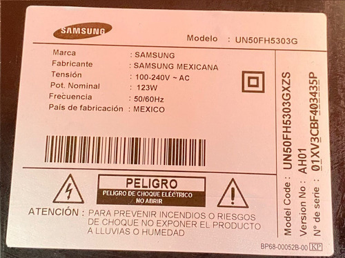 Sensor Ir + Tarjeta Wifi Tv Samsung Un50fh5303g