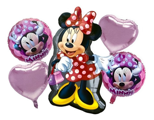 Set De Globos Minnie Mouse Decoracion Cumpleaños Minnie 028