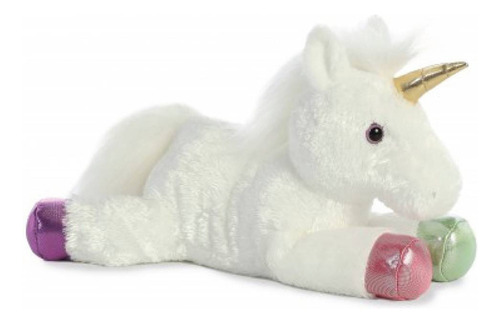 Unicornio Blanco De Peluche 30 Cm Prism Unicorn Original