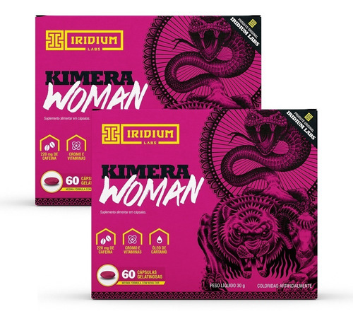 Kit 2x Kimera Woman - 120 Comps - Termogênico Feminino