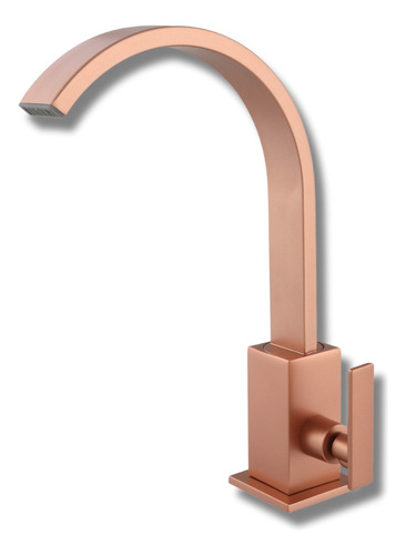 Torneira Banheiro Rose Gold Cascata Slim De Pia Bica Móvel 1