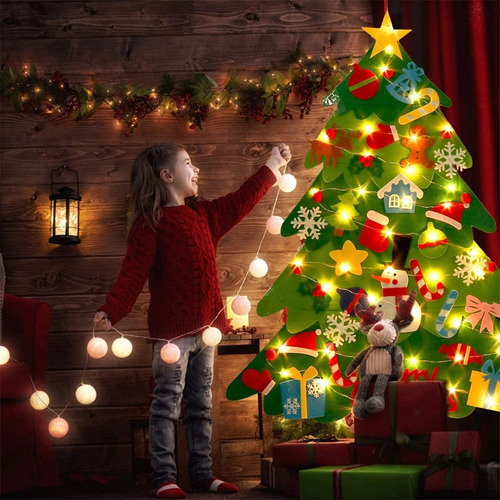A Adornos Navideños De Fieltro For Árbol De Navidad