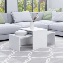 Comprar Mesas De Centro Multiusos Set X2 Elena  Blanco Tu Mesita