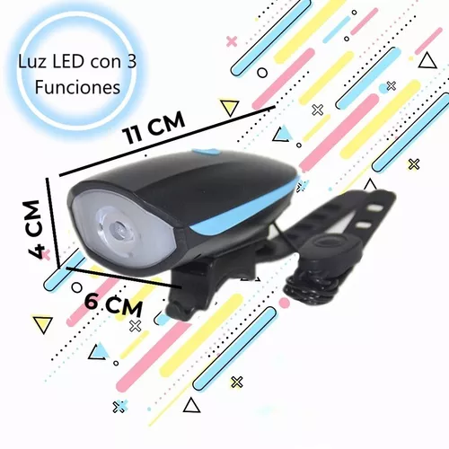 Combo Luz Delantera+Bocina/Luz Trasera Roja USB – XP Repuestos