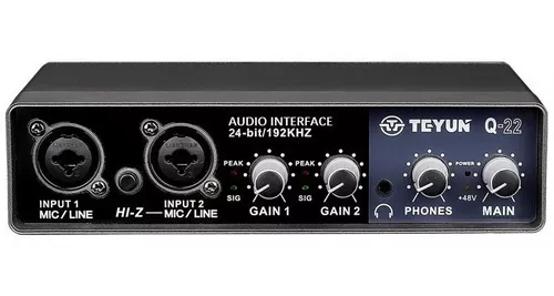 Interfaz Audio Usb Teyun Q22 - Stock En Chile