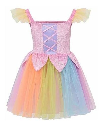 Pretty Rainbow Fairy Dress (3-5years)