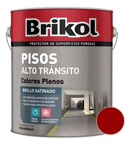 Brikol Pisos Alto Tránsito Antideslizante 10 Lts Akzo Iacono