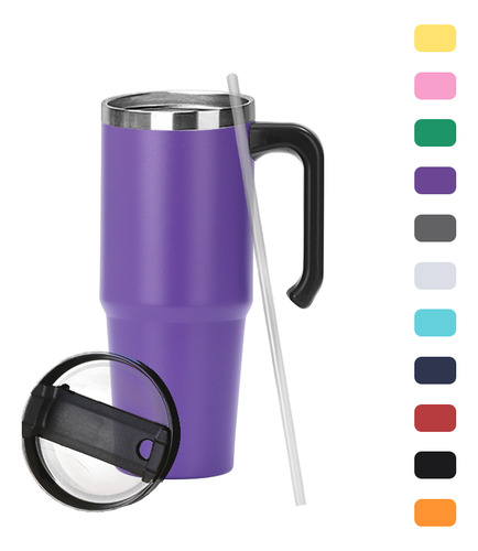 30oz Taza Térmica De Acero Inoxidable Con Mango