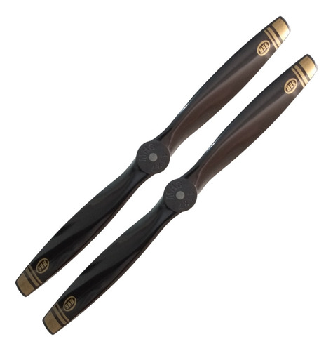2 Hélices 11/7 Nylon Glow P/ Aeromodelo C/ Motor .50 A .61 Cor Preto