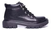 Comprar Botita Borcego Caña Corta Acordonado Cuero Vegie Moda.