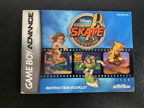 Disney's Extreme Skate Adventure Game Boy Advance Manual