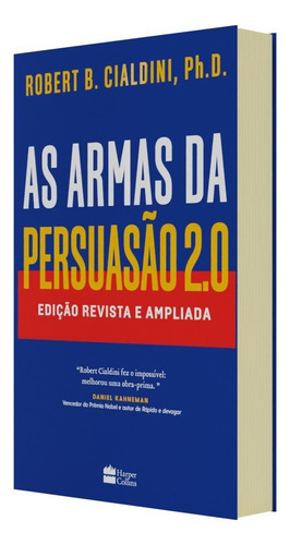 Libro Las armas de la persuasión 2, edición revisada y ampliada de Robert Cialdini, editorial HarperCollins (Brasil), tapa blanda en portugués, 2021