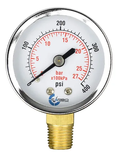 Carbo Instruments Manometro De 2 , Caja De Acero Cromado, Se