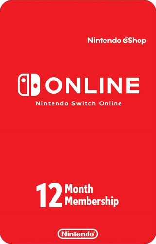 Nintendo Switch Online 12 Meses Digital (código) Región: Usa