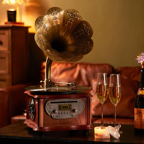 Sistema Estéreo Phonograph Gramophone, Tocadiscos, Reproduct