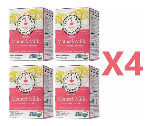 Mothers Milk Te Que Promueve Lactancia Materna Pack X 4