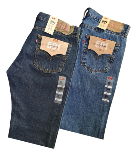 Lote 2 Pantalones Levis Para Hombre 501 Straight A Elegir 