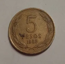 Comprar Moneda Chilena 5 Pesos Libertad 1982 (grw)