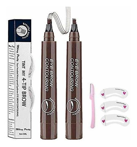 Kfguo Eyebrow Tattoo Pen, Microblading Eyebrow Pen, 4 Points